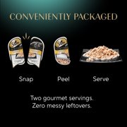Sheba Bistro Perfect Portions Adult Wet Cat Food, Chicken Alfredo Sauce, 2.6 oz Twin-Pack