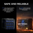 thumbnail image 3 of EF EcoFlow 12V 100Ah LiFePO4 Battery, Built in 100A BMS Group 27 Lithium Battery Deep Cycles & 10 Years Lifespan for RV, Solar Energy, off Grid, Trolling Motor, 3 of 7