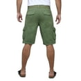 thumbnail image 2 of RAW X Mens Belted 12.5" Inseam Knee Length Cargo Shorts, Grass, 44, 2 of 7