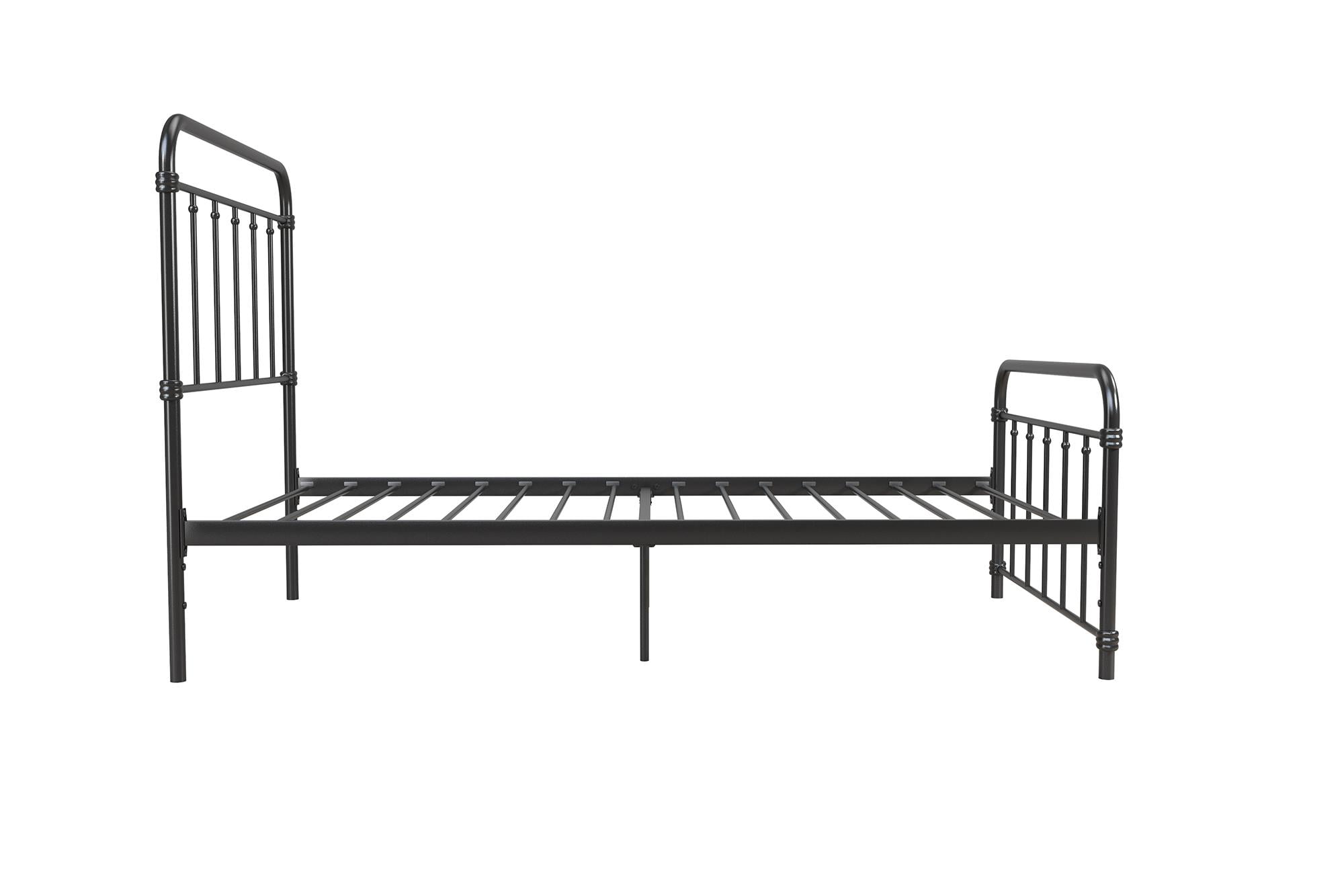 Desert Fields Wallace Metal Platform Bed, Twin, Black