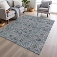 thumbnail image 6 of Dalyn Rugs Machine Washable Indoor/Outdoor Chantille Teal 9' x 12' Rug, 6 of 9