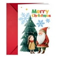 thumbnail image 1 of BKER Festive Holiday Greeting Card With Envelope For Celebrations And Seasonal Wishes Perfect For Family And Colleagues, 1 of 3