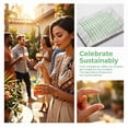 thumbnail image 2 of REGALWOVEN 10 Pcs Reusable Straws, Solid Color Glass Material, Long Drinking Straws for 40 oz Tumbler, Dishwasher Safe Straws Light green, 2 of 5