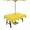 Yellow, variant on Lsrtoss Outdoor Tablecloth with Umbrella Hole & Zipper, Yellow Square Tablecloth 54x54 Inch, Pure Yellow Patio Table Cover Waterproof Table Cloth for Picnic/Party