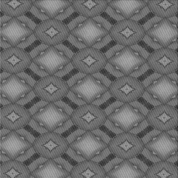 Ahgly Company Indoor Square Patterned Gunmetal Gray Area Rugs, 7' Square