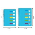 thumbnail image 7 of Pebbuoy Spiral Notebook with Dividers Smooth Writing Premium Thickened Page A5/B5 Coil Ring 5 Subject Notebook Office Supplies, 7 of 7