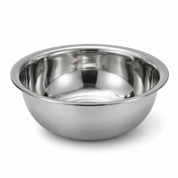 Stcellnmex Stainless Steel Mixing Bowl, Mirror Finish Dishwasher Safe Extra Large Deep Edge Basin for Home Commercial, Silver, 11 Inch, 1 Piece