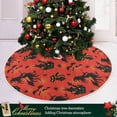 thumbnail image 6 of FMSHPON Halloween Witch Castle Christmas Xmas Cat Bats Spider Xmas Christmas Tree Skirt Stand Mat for Holiday Party Decoration Indoor Outdoor 36 inches, 6 of 6