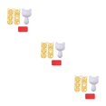 thumbnail image 4 of Bewildely 1 Set Rice Ball Mold Convenient Molds Japanese Food Kitchen Roller Tools Tool Cooking Lovely for Home Restaurant Use No.1 3piezas, 4 of 6