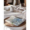 thumbnail image 6 of Blue Flowers Cloth Napkins Set of 8 Reusable Dinner Napkins, Green Eucalyptus Floral Country Beige Cocktail Napkin Washable Table Napkins for Wedding/Holiday Party/Baby Shower 20"x20", 6 of 7