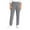Grey, variant on Womens Pants Elastic Waist with Pockets Regular Trousers Pure Color Wide Leg Comfortable Flare Slacks