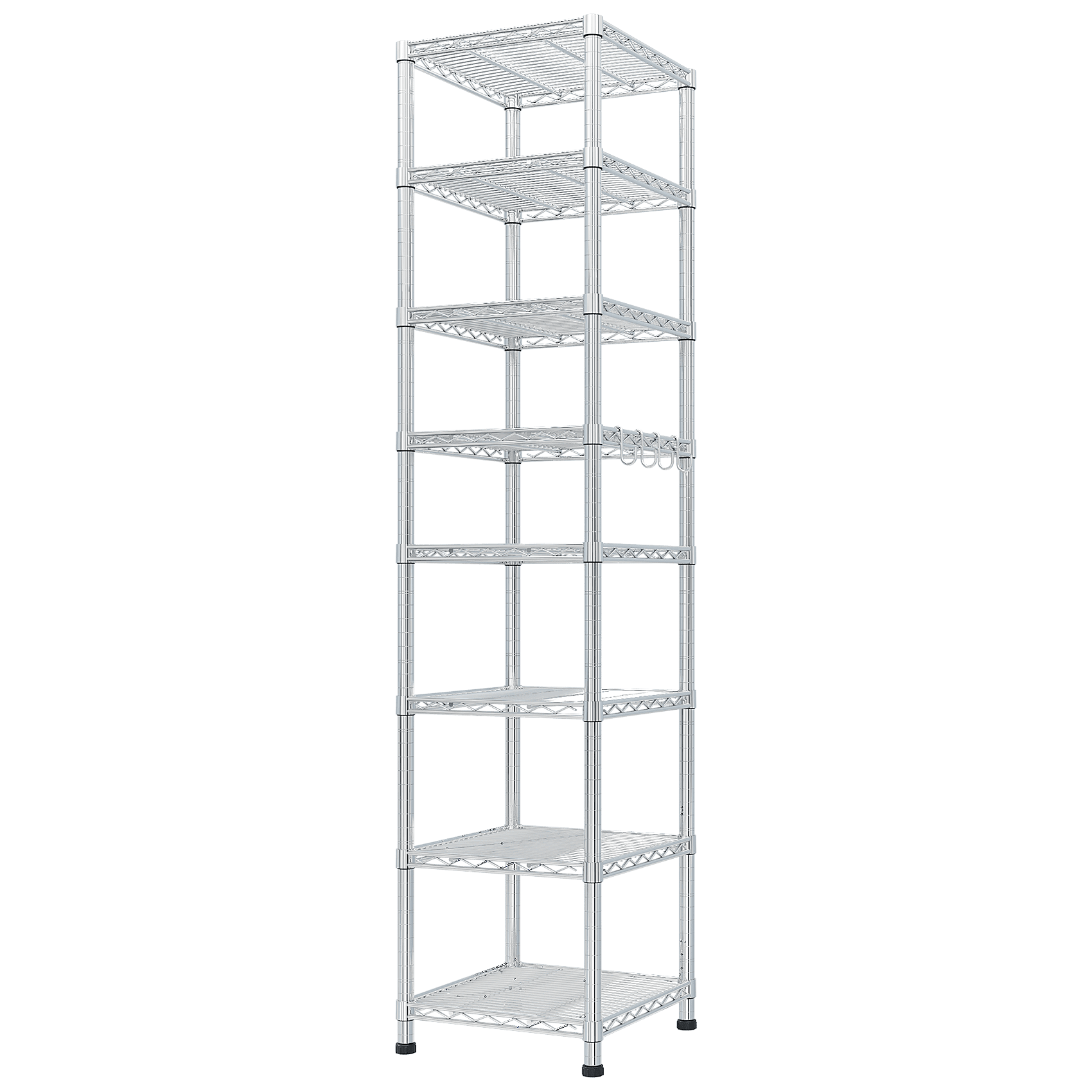 Ktaxon 8-Tier Wire Shelving Unit, Steel Storage Rack for Office