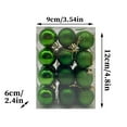 thumbnail image 3 of SHENGXINY 24PCS Christmas Ball Ornaments for Tree, Bright Shatterproof Party Ornament Decor for Indoor,Outdoor,Festival Ambiance Decoration 1.18Inch Green, 3 of 4