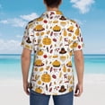 thumbnail image 4 of Balery Thanksgiving Camisas hawaianas de manga corta para hombre, camisas playeras de corte holgado, camisas de vacaciones con botones,XX-Large, 4 of 7