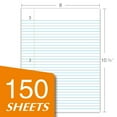 thumbnail image 2 of Kaisa Loose Leaf Filler Paper, 8" x 10.5", College Ruled, 3-Hole Punched, 150 Sheets per Pack, 3-Pack, 2 of 5