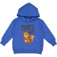thumbnail image 2 of Inktastic Happy Little Nut Squirrel Cartoon Cute Graphic Toddler Hoodie, 2 of 4