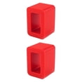 thumbnail image 3 of 2 soportes para hebillas cinturón seguridad que mantienen el receptáculo en posición vertical. Brillan en la oscuridad. Fácil acceso. Silicona Rojo, 3 of 6