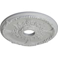 thumbnail image 3 of Ekena Millwork 18"OD x 3 1/2"ID x 1 3/8"P Antioch Ceiling Medallion (Fits Canopies up to 3 1/2"), Hand-Painted Frost, 3 of 5