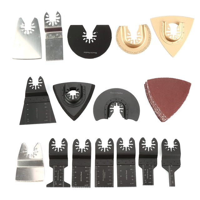 yeacher 40 Pcs/ensemble Lame de Scie Oscillante Trousse d'Outils Multiple Trousse Multifonctionnelle de Toile de Scie Oscillante Outils Électriques Accessoires de Machine de Réparation
