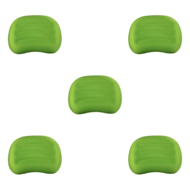 Wweixi Neck And Lumbar Support Portable Camping Travel Pillow With Comfortable Sleep green 5Set