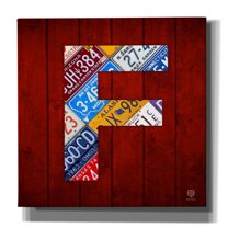 Epic Graffiti 'F' by Design Turnpike, Giclee Canvas Wall Art, 37"x37"