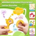 thumbnail image 4 of Puzles de madera para niños pequeños Melofaver ABC Alphabet para niños de 3 a 5 años, 4 of 7