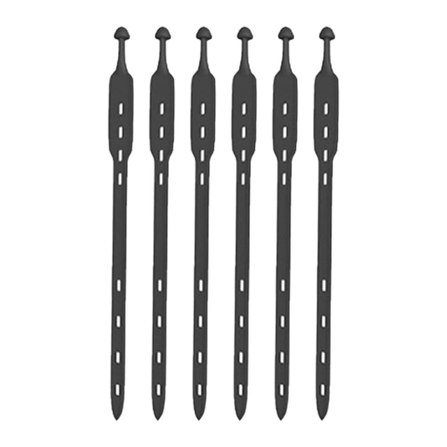 6 correas de silicona para bastones, organizadores de cables versátiles, cierres para bastones de senderismo, escalada en , viajes al libre y