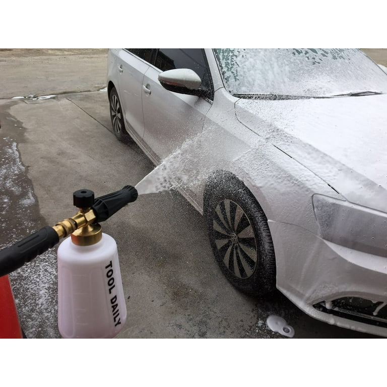 Car wash day, used a foam cannon for the first time. Very useful :  r/TeslaModel3