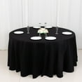 thumbnail image 3 of BalsaCircle 120" Round Cotton Tablecloths Wedding Linens Black, 3 of 8