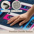 thumbnail image 6 of ODIKA 3'x5' Washable Throw Rug Personalized Kpop Record Player Themed Music Cassette Movie Theater for Entryway, Kitchen, Mudroom, Stain Resistant, Low Profile, Non-Slip, 6 of 7