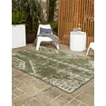 thumbnail image 3 of Rugs.com Outdoor Bohemian Collection Rug – 8' x 10' Green Flatweave Rug Perfect For Living Rooms, Large Dining Rooms, Open Floorplans, 3 of 9