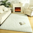 thumbnail image 3 of Noahas Soft Fluffy Area Rug Modern Shaggy Bedroom Rugs for Kids Room Nursery Rug Floor Carpets, 3'x 5',Cream, 3 of 7