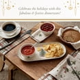 thumbnail image 5 of Spode Christmas Tree 2-Piece Polka Dot Chip and Dip Serving Set - 13-Inch Oval Plate with Dip Bowl - Festive Christmas Serveware, Durable Porcelain, Dishwasher, Microwave, Freezer Safe, 5 of 7