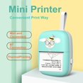 thumbnail image 2 of Mini Thermal Printer Wirelessly BT 200dpi Photo Label Memo Wrong Question Label Printing with USB Cable for Android iOS ,Multi-Format Printing, 2 of 7