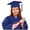 Navy, variant on Unisex Graduation Gown Primary School Graduation Gown Cap Tassel Set Navy Kindergarten Cap and Gown Graduation Gifts 8-9 Years