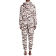 thumbnail image 3 of The Cozy Corner Women's Hooded Faux Sherpa Top & Bottom Pajama Set, 2-Piece, 3 of 6