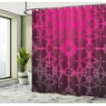 thumbnail image 5 of Ambesonne Magena Shower Curtain, Mosaic Vintage Pattern, 69"Wx84"L, Magenta, 5 of 5