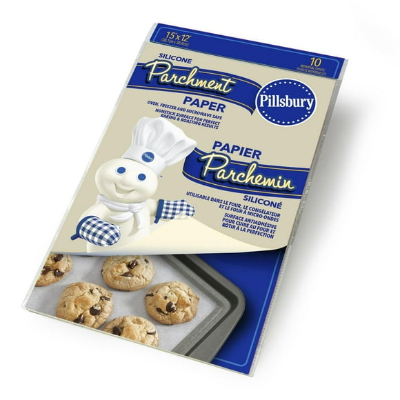 Pillsbury Silicone 15' x 12" 10pc Parchment Sheets