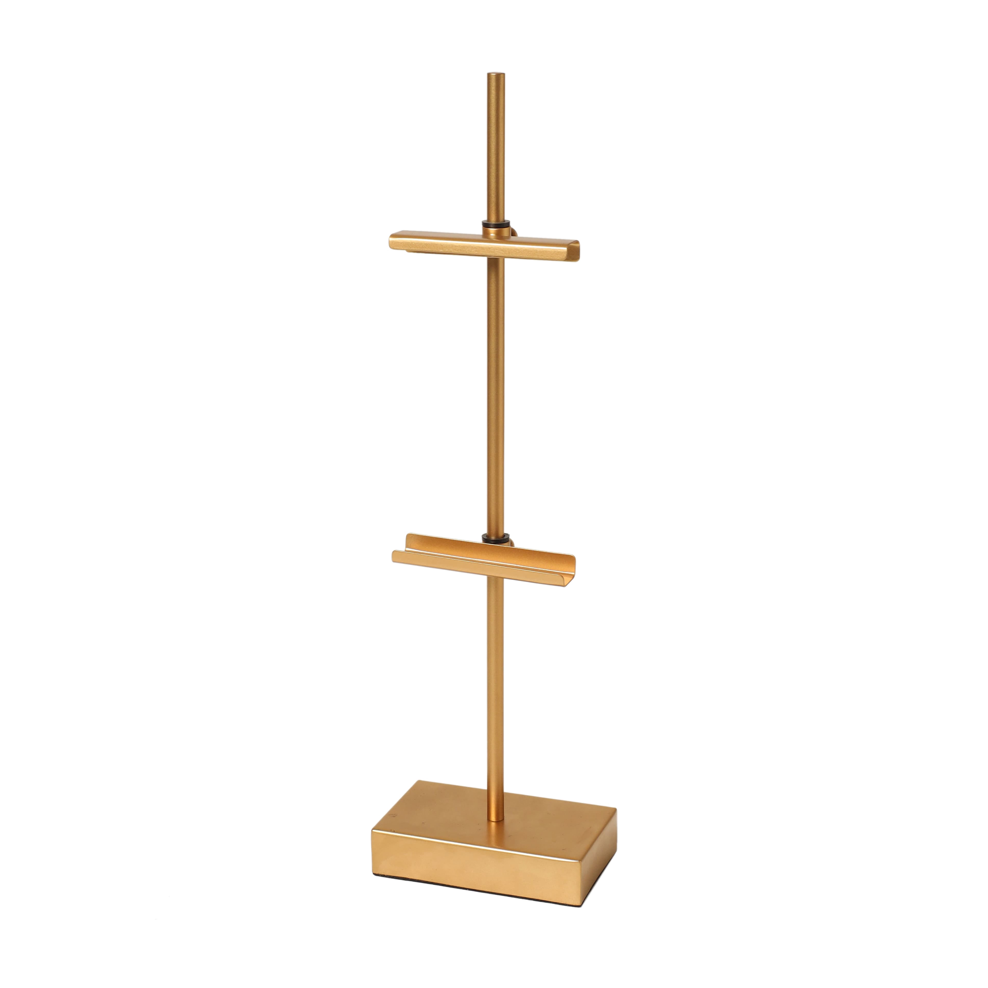 18" Gold Steel Adjustable Tabletop Easel by Studio Decor - Decorative Stand for Pictures - Frames - Books - Cards - Plates - 1 Pack