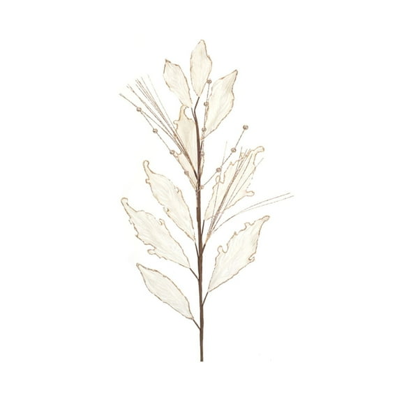 Melrose Set of 12 Glittered Succulent Leaf Artificial Christmas Sprays 30.75”