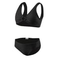 thumbnail image 5 of BOBOGOJP Girl's V Neck Ring Linked Bikini Sets Bathing Suits Two Piece Swimsuit (Black, 13-14 Years), 5 of 8