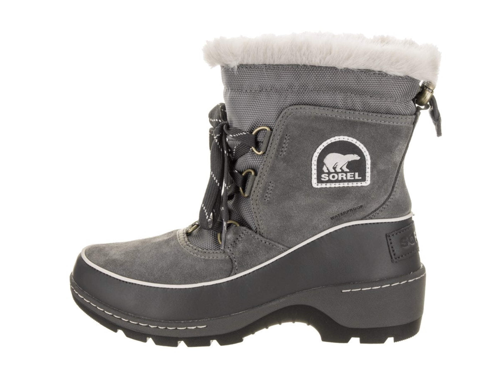 Sorel Women s Tivoli Iii Quarry Cloud Grey High Top Leather Snow Boot 6.5M Walmart