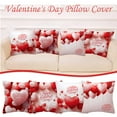 thumbnail image 2 of Vikakiooze Valentine's Day Pillow Case Glitter Sofa Throw Cushion Cover Home Decor, 2 of 7