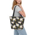 thumbnail image 6 of KLL Tote Bag for Women Lilies Flowers Print Shopping Grocery Reusable Bags for Office School Shopping Travel, 6 of 6