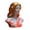 B, variant on Dserhfy Blazing Maiden Figurine Flame Girl Bust Statue Resin Sculpture Home Office Desktop Artistic Decoration Ornament