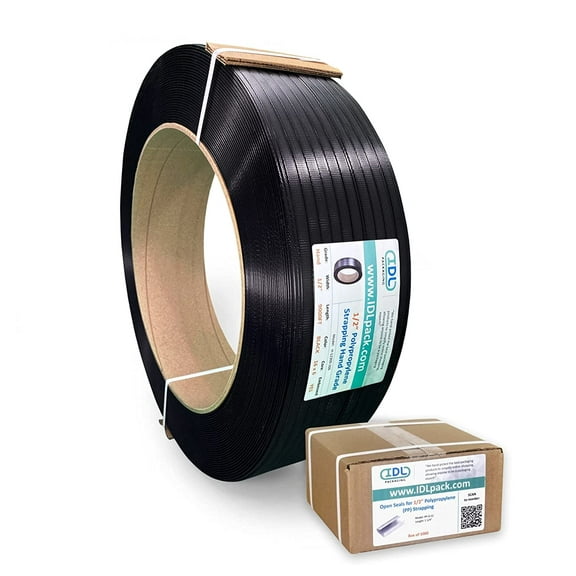 IDL Packaging Refill for 1/2" Polypropylene (PP) Strapping Kits,  300 lbs. Break Strength