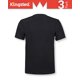 thumbnail image 4 of Camiseta Kingsted para hombre, manga corta, cuello redondo, negra (paquete de 3), 4 of 5