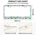 thumbnail image 3 of GZHJMY Easter Eggs License Plate Frames, License Plate Covers, 2 Packs Universal Aluminum Tag Frame with 2 Holes & Screw Caps for Front and Rear Car Tags, Elliptical Hole Decorative, 3 of 7