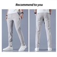 thumbnail image 5 of Men\'s Golf Trousers Quick Drying Long Comfortable Leisure Trousers With PocketsLight Gray32, 5 of 5