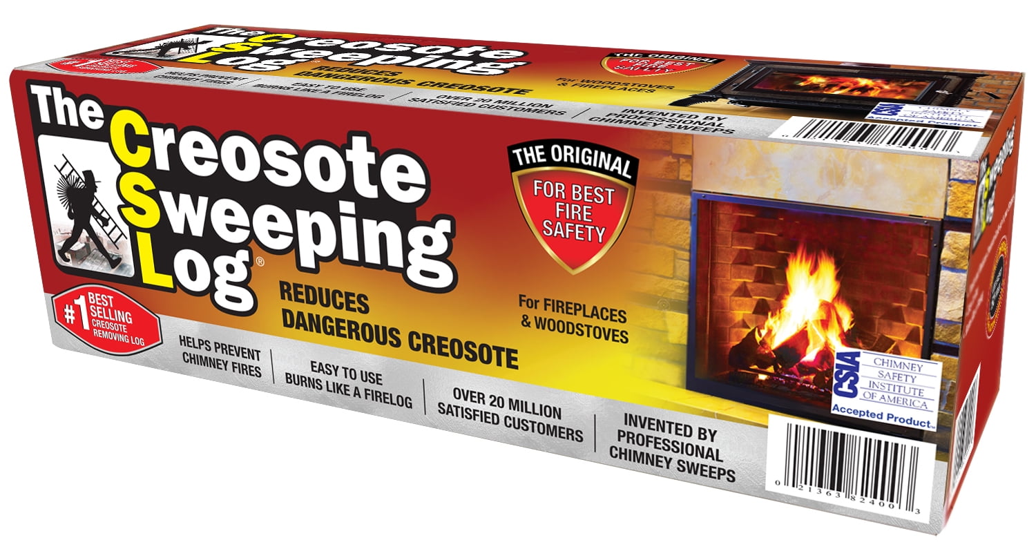 Chimneys Woodstoves 3 Pack Creosote Sweeping Log For Fireplaces 